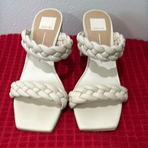 Dolce Vita Ivory Braided Sandals size 9.5